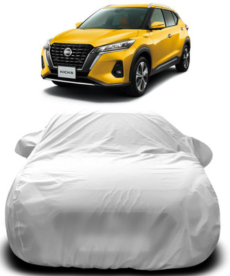 Elegance Car Cover For Nissan Kicks (With Mirror Pockets)(Silver)