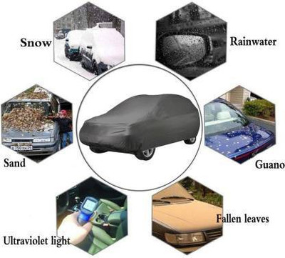 zeeko Car Cover For Hyundai EON 1.0 Kappa Magna Plus Optional (Without Mirror Pockets)(Grey)