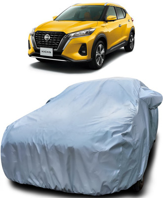 APNEK Car Cover For Nissan Kicks (With Mirror Pockets)(Silver)