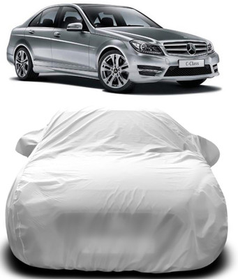 APNEK Car Cover For Mercedes Benz C220 (With Mirror Pockets)(Silver)