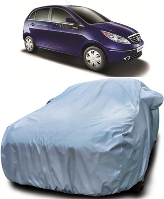 APNEK Car Cover For Tata Vista Tech (With Mirror Pockets)(Silver)