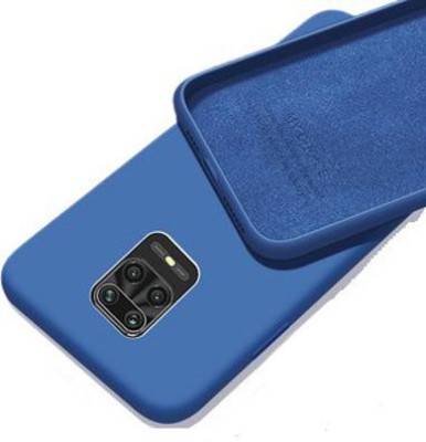MOBILOVE Back Cover for Poco M2 Pro, Mi Redmi Note 9 Pro, Mi Redmi Note 9 Pro Max | Pure Liquid Soft Matte Silicone Case(Blue, Camera Bump Protector, Silicon, Pack of: 1)