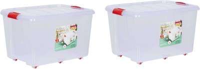 AK HUB Plastic Utility Container  - 25 L(Pack of 2, White)