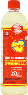 Sundrop Heart Blended Oil Plastic Bottle(1 L)