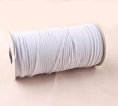 KnottyCord Elastic Thread and Cord White Elastic(20 m)