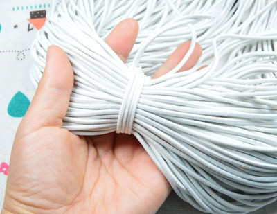 KnottyThread Elastic Thread and Cord White Elastic(20 m)