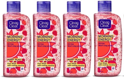 Clean & Clear Morning Energy Berry , 100ml - Pack Of 4 Face Wash(400 ml)