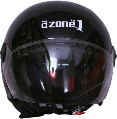 azone1 PT-009-TR-Black Motorbike Helmet(Black)