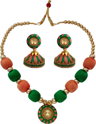 FashionSarani Stone, Wood, Dori, Alloy Multicolor Jewellery Set(Pack of 1)