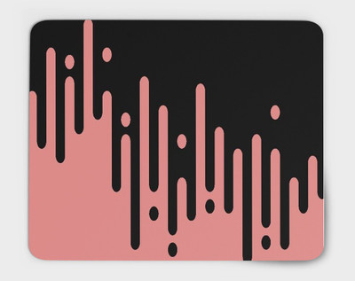 P89M PRINTED MOUSEPAD/ MOUSEPAD FOR COMPUTER/GAMING MOUSEPAD 0144 Non Slip Base Mousepad(Pink, Black)