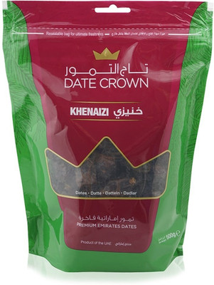 DATE CROWN Khenaizi Dry Dates(1 x 500 g)
