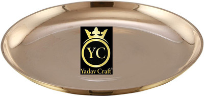 62% OFF on Yadav Craft Bronze (KANSA) Plate Handmade Full Size Dinner Plate 62% OFF on Yadav Craft Bronze (KANSA) Plate Handmade Full Size Dinner Plate