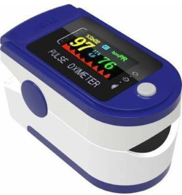 FUFA Professional Series Finger Tip With Audio Visual Alarm and Respiratory Index Pulse Oximeter Pulse Oximeter(Blue, White)