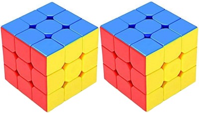 Aseenaa Speed Combo of 3x3 & 3X3 Cube High Speed Stickerless Magic Brainstorming Puzzle Cubes Game Toys For Kids & Adults - SET OF 2 (Combo of 3x3 & 3X3)(2 Pieces)