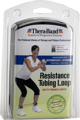 Theraband Loop with Padded Cuff Resistance Tube(Blue)