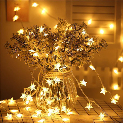 One Trade India 20 LEDs 4.88 m Yellow Steady Star Rice Lights(Pack of 1)