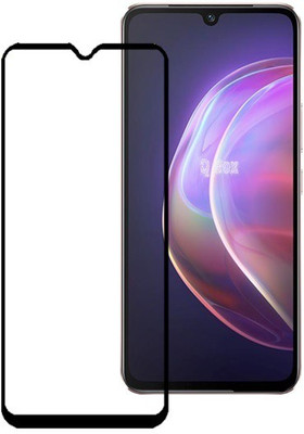 Q Box Edge To Edge Tempered Glass for Vivo V21(Pack of 1)