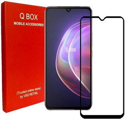 Q Box Edge To Edge Tempered Glass for Vivo V21(Pack of 1)