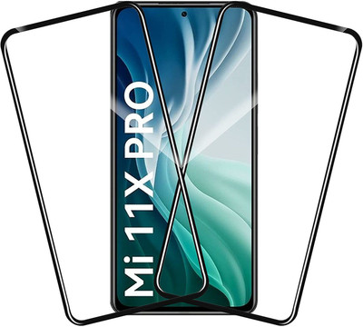 TINGTONG Edge To Edge Tempered Glass for Mi 11X Pro 5G(Pack of 2)