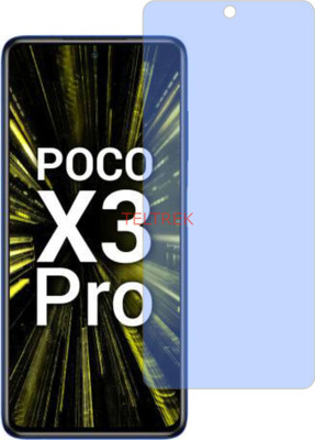 TELTREK Tempered Glass Guard for POCO X3 PRO (Impossible AntiBlue Light)(Pack of 1)