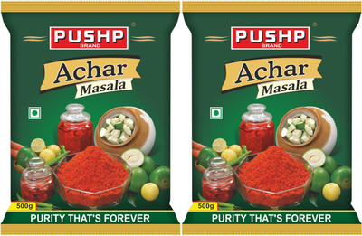 Pushp Brand Achar Masala Pouch (Pack of 2, 500gm in Each Pack)(2 x 0.5 kg)