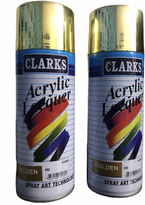 Clarks Gold Spray Paint 950 ml(Pack of 2)