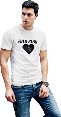 ADT Photo Gifts Printed Men Round Neck White T-Shirt