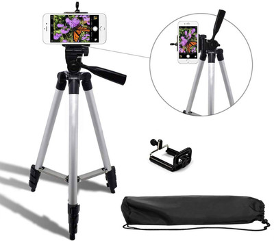 Syvo 3110 Portable Digital Camera Mobile Stand Tripod, Tripod Kit, Monopod(Silver, Supports Up to 1500 g)