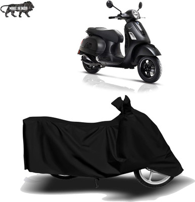MOTOGENIX Two Wheeler Cover for Vespa(Urban Club, Black)