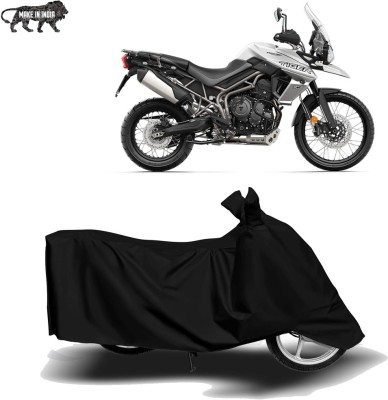 MOTOGENIX Two Wheeler Cover for Triumph(Tiger 800 XCA, Black)