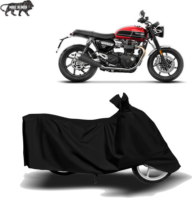 Parulstore Two Wheeler Cover for Triumph(Twin, Black)