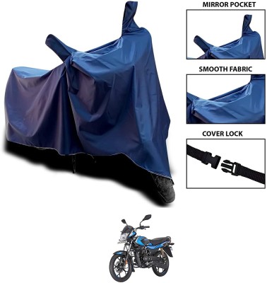 KEDIT Waterproof Two Wheeler Cover for Bajaj(Platina 100 DTS-i, Blue)