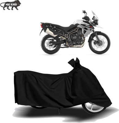 MOTOGENIX Two Wheeler Cover for Triumph(Tiger 800, Black)