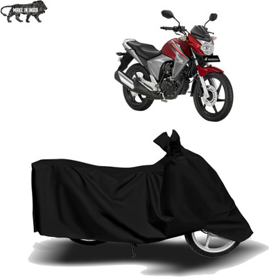 Mdstar Waterproof Two Wheeler Cover for Honda(Unicorn Dazzler, Black)
