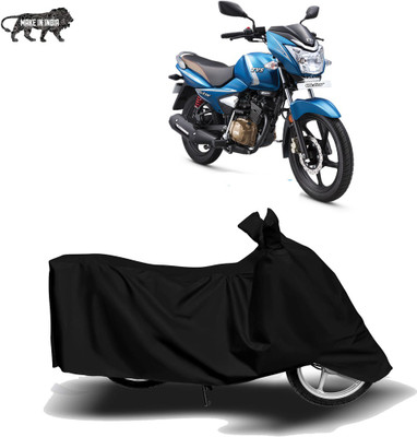 Amozkart Two Wheeler Cover for TVS(Victor, Black)