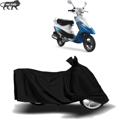 MOTOGENIX Two Wheeler Cover for TVS(Teenz, Black)