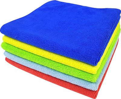 Flipkart SmartBuy Microfiber Vehicle Washing  Cloth(Pack Of 5, 340 GSM)