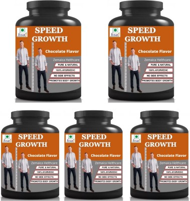 Zemaica Healthcare Speed Growth Height Increase Chocolate Flavor Pack Of 5(5 x 100 g)