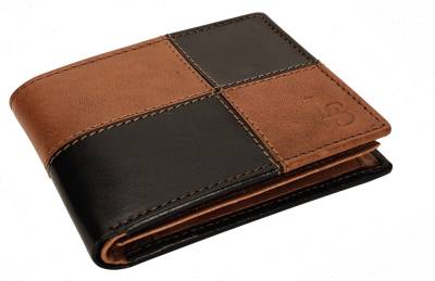Louis Stitch Men Casual Brown Genuine Leather Wallet
