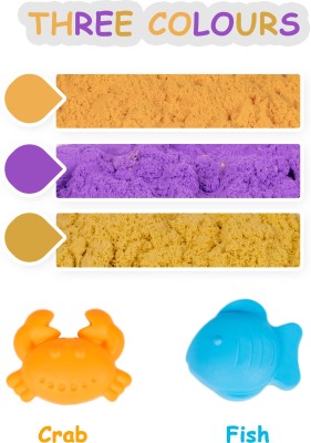 RATNA'S Wonder Sand 1000 grams.3 coloured sand inside the pack.Smooth & Soft sand for kids.