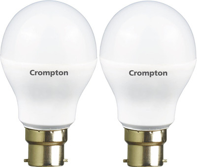 Crompton 3 W, 7 W Basic Standard B22 LED Bulb(White, Pack of 2)