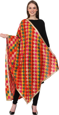swi stylish Chiffon Embroidered Women Dupatta