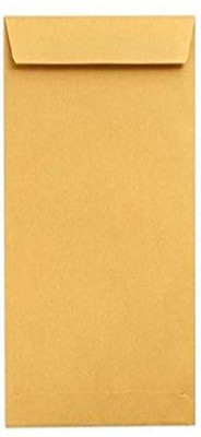 True-Ally Laminated Yellow Paper Cheque Size Envelope Ideal For Home Office Secure Mailing | Poly Laminated inside | 11 x 5 inch (Pack of 25) Envelopes(Pack of 25 Yellow)