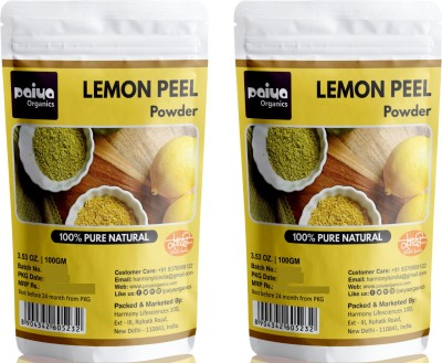 paiya organics Pure lemon Peel Powder For Face & Acne (2x100gm)(200 g)