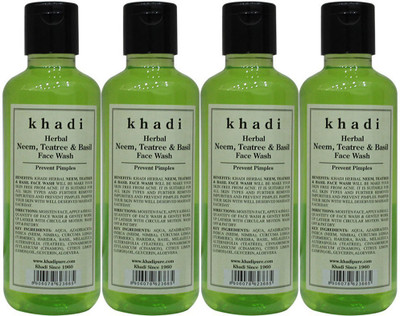 KHADI Herbal Neem, Teatree & Basil  Face Wash(840 ml)