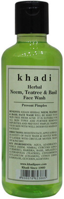 KHADI Herbal Neem, Teatree & Basil  Face Wash(210 ml)