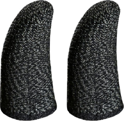 Havick Thumb & Finger Sleeve for Pubg Mobiles Game, Anti-Sweat, 2 Pieces Black Finger Sleeve(Pack of 2)