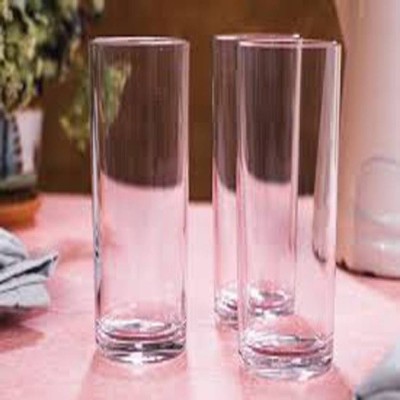 1st Time (Pack of 3) New Designer Stylish Shape Glass-A39 Glass Set Cocktail Glass(250 ml, Glass, Clear)