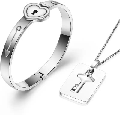 ringzinnie Brass, Stainless Steel Silver Silver Jewellery Set(Pack of 1)