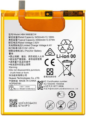 Welzone Mobile Battery For  Huawei HB416683ECW Battery for Huawei Google Nexus 6P / H1511 / H1512 (3550mAh) 3 MONTH'S Warranty